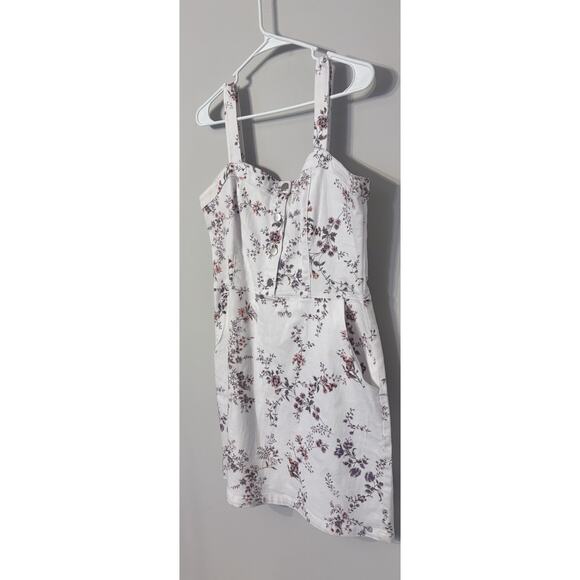 No Boundaries Women’s Floral Button-Front Sundress –Size XL, Casual Summer Dress - Picture 2 of 10